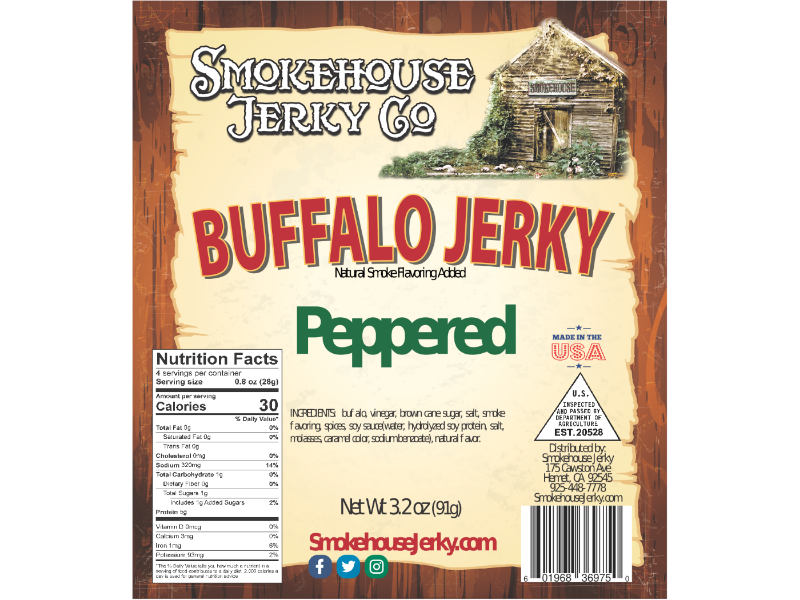 Buffalo Jerky Smokehouse Jerky