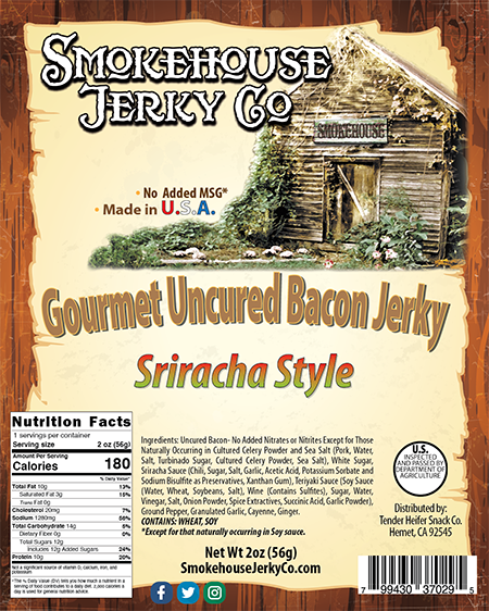 Sriracha Bacon Jerky