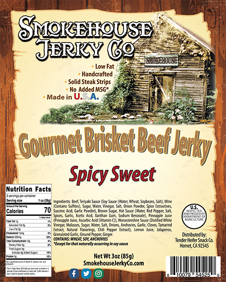 Spicy Sweet Brisket Beef Jerky