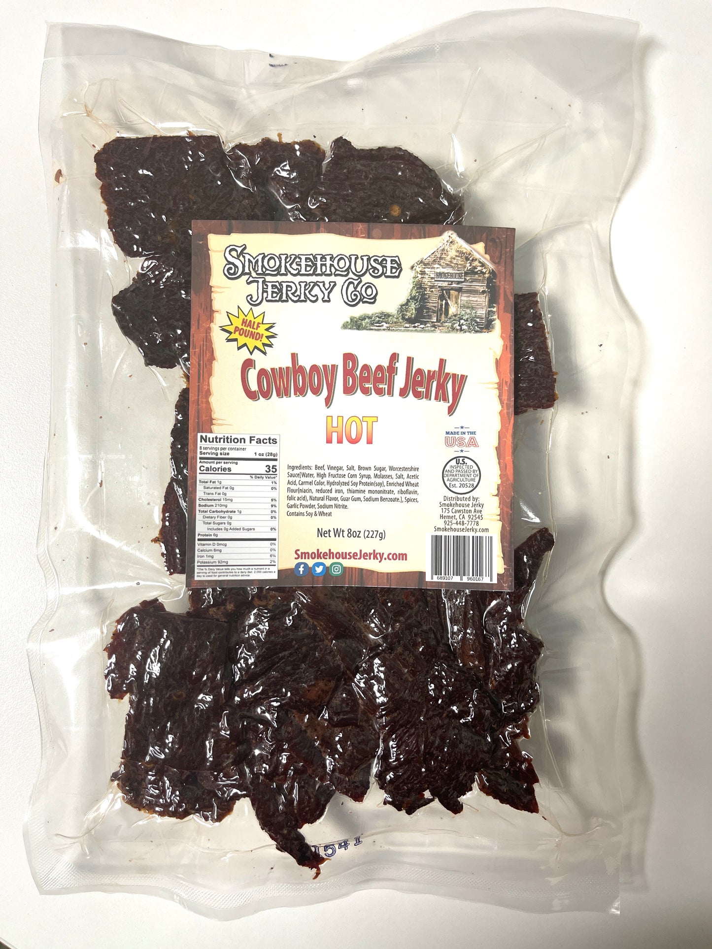 4oz Hot Cowboy Beef Jerky