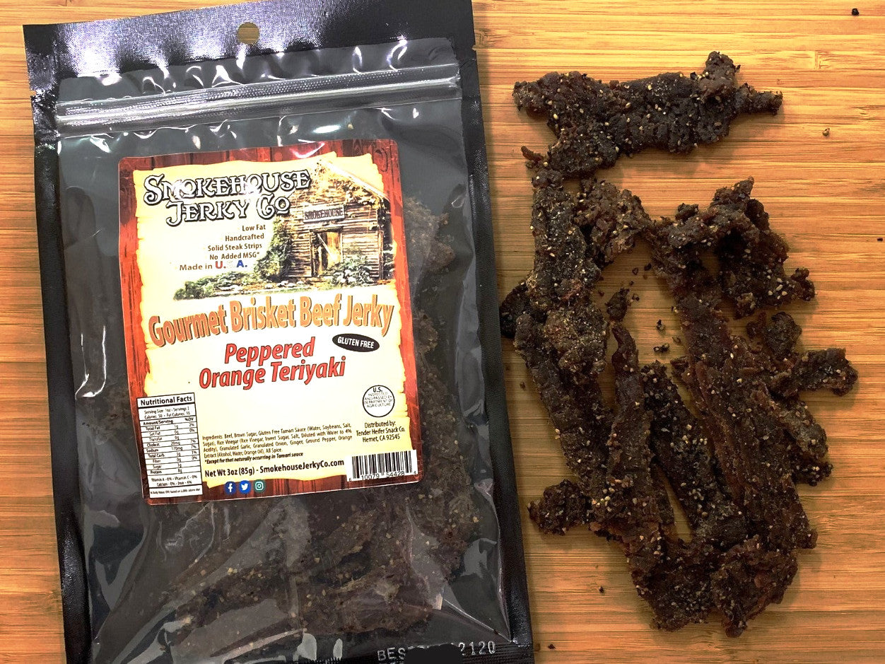 Peppered Orange Teriyaki Beef Jerky