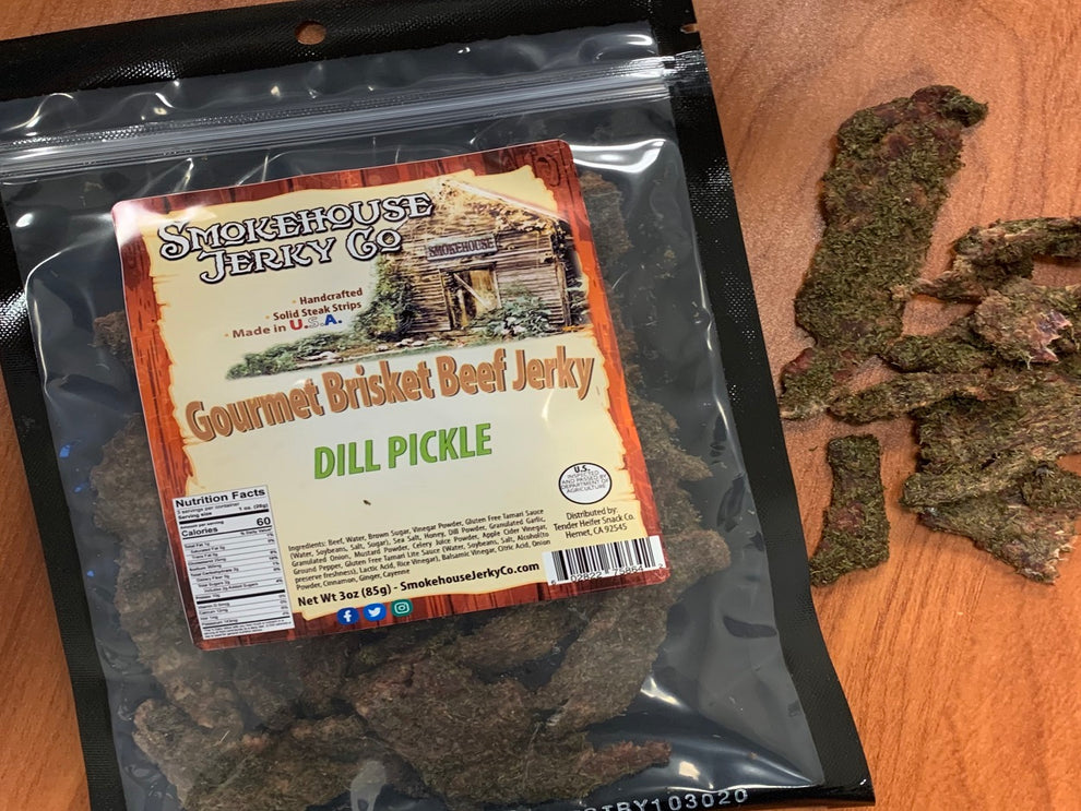 Dill Flavor Brisket Beef Jerky Dill Pickle Jerky Recipe Smokehouse