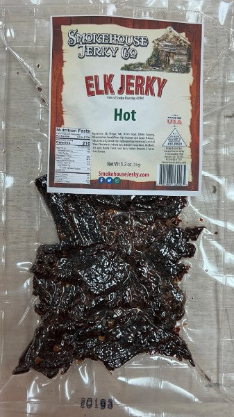 3.2oz Elk Jerky - Hot