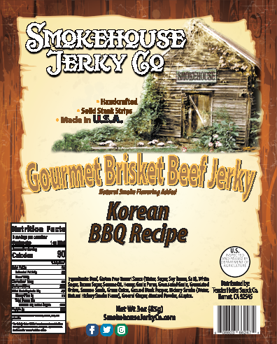 Korean BBQ Brisket Beef Jerky