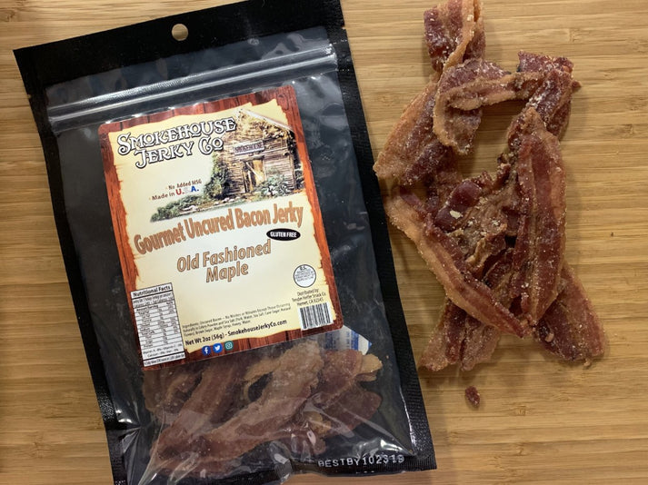 Maple Bacon Jerky Maple Bacon Jerky Recipe Smokehouse Jerky